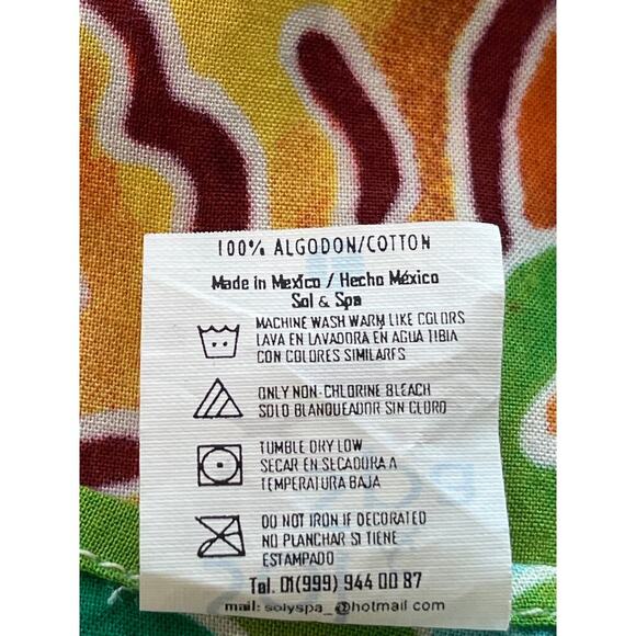 Sol & Spa Womens Colorful Leopard Jungle 100% Cotton Swimsuit Cover Vacation - Picture 5 of 8